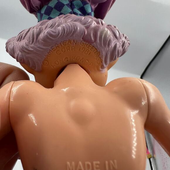 Vintage Purple Pieman Villain Strawberry Shortcake NO Clothes Action Figure Doll - Picture 8 of 10